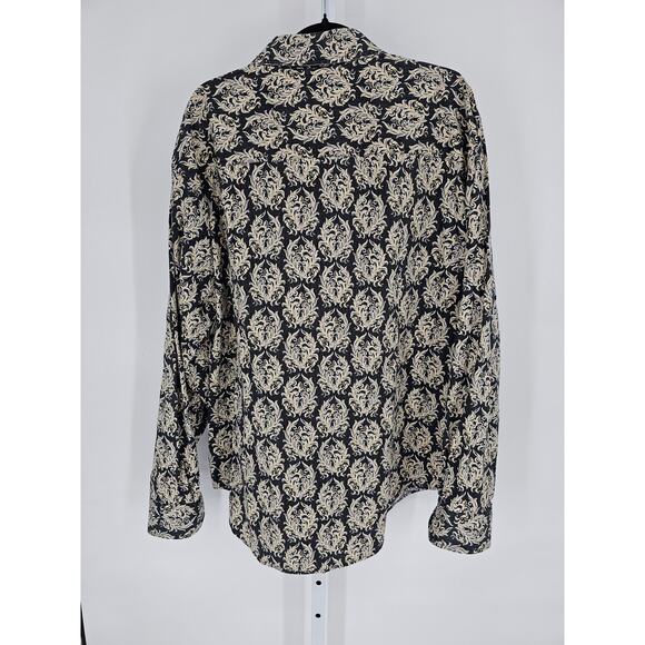 Calvin Klein Jeans Men's Black Abstract Pattern Button-Down Shirt Size XXL - Picture 4 of 4